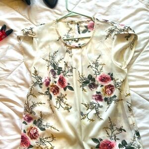 Floral spring/summer shirt